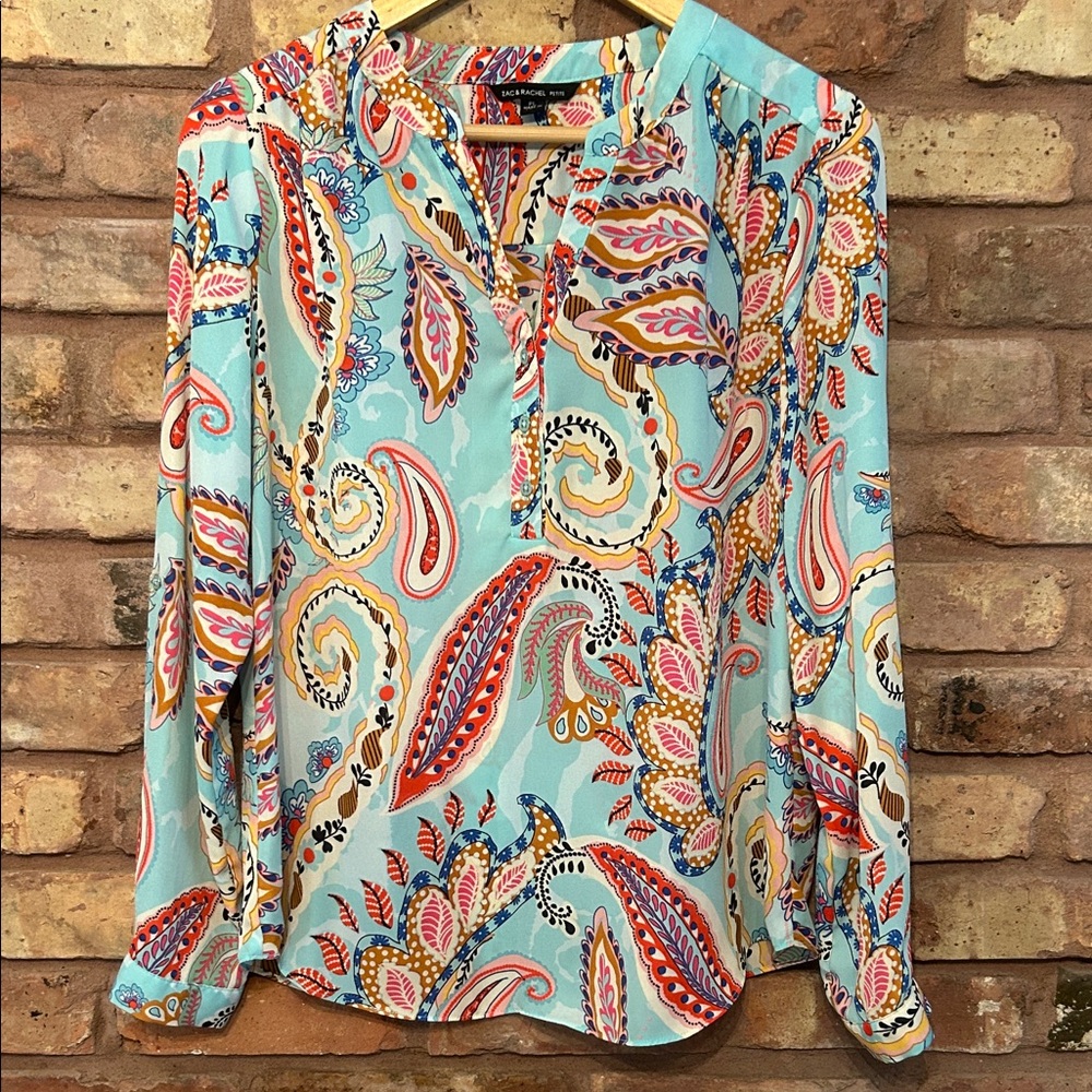 Zac & Rachel Vibrant Paisley Blouse